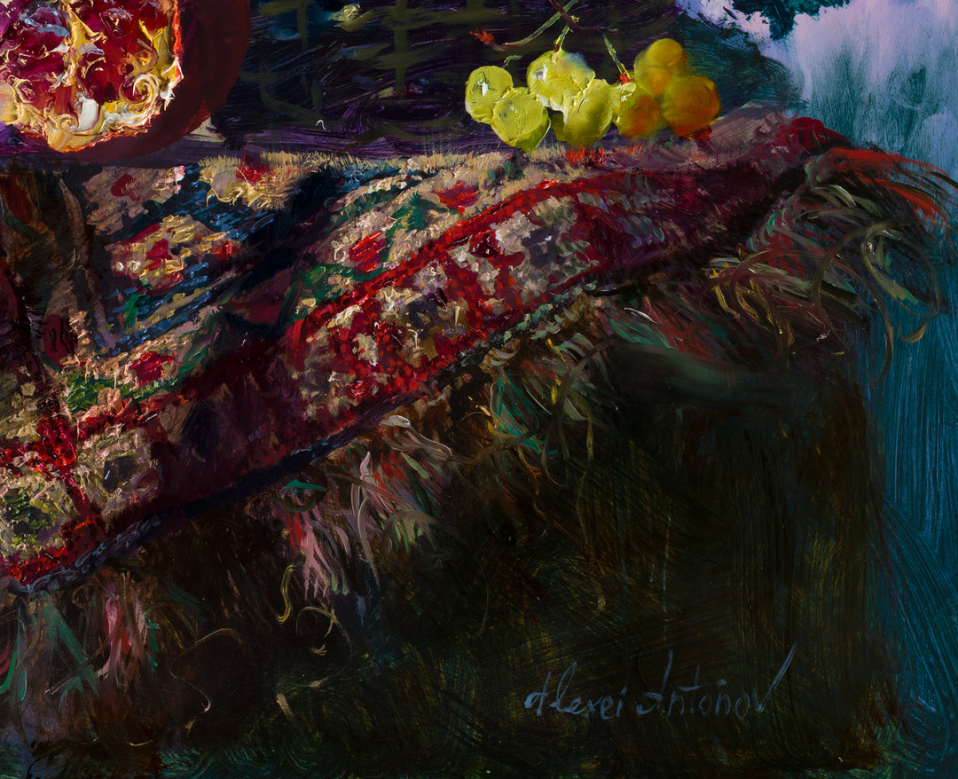 "Passionate Morning" Embellished Giclee 30x40 inches