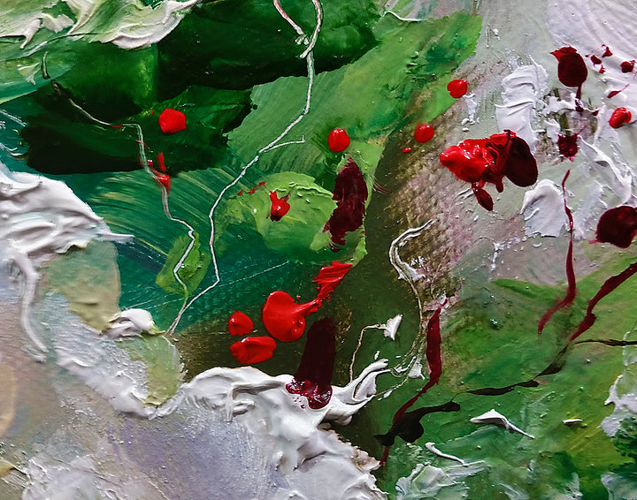"Aventure en forêt" 40x40 Edition Limitée Agrémentée sur Toile
