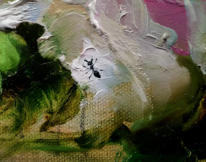 "Aventure en forêt" 40x40 Edition Limitée Agrémentée sur Toile