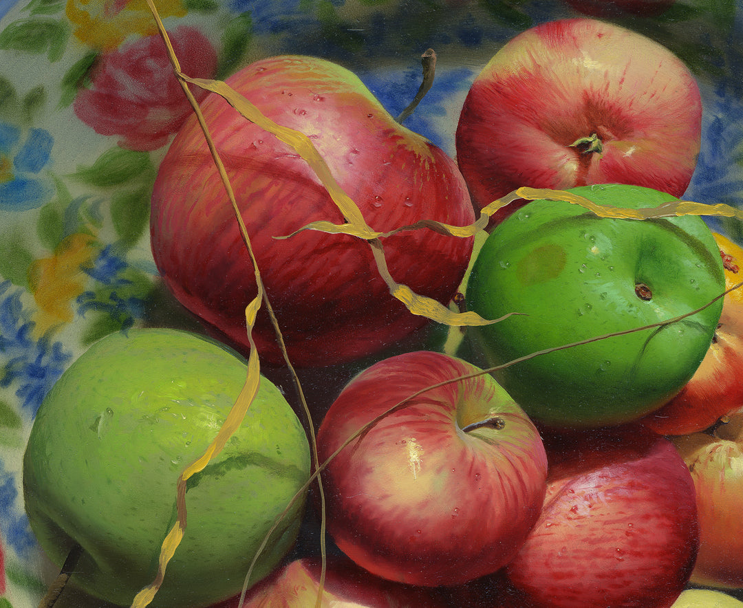 Récolte de pommes 24х24 Édition limitée sur toile