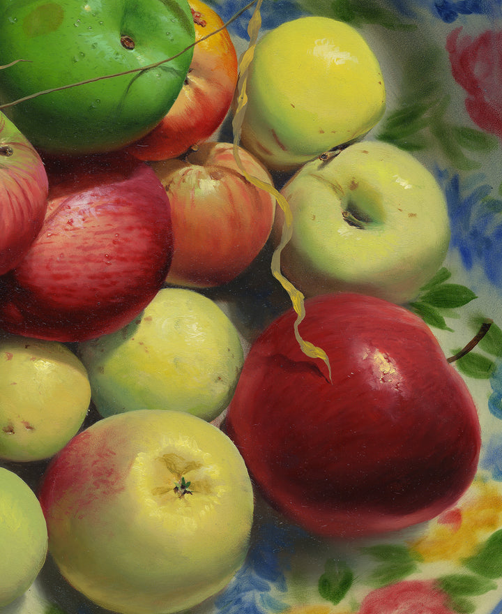 Récolte de pommes 24х24 Édition limitée sur toile