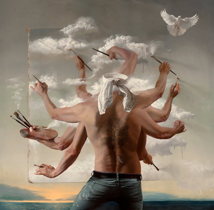 "Black Belt Artist" 48x48 inches