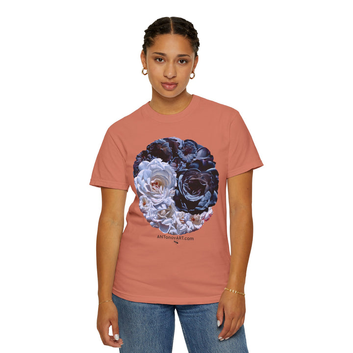 UnisexT-shirt with a reproduction of the painting "Ying and yang" by artist A. Antonov