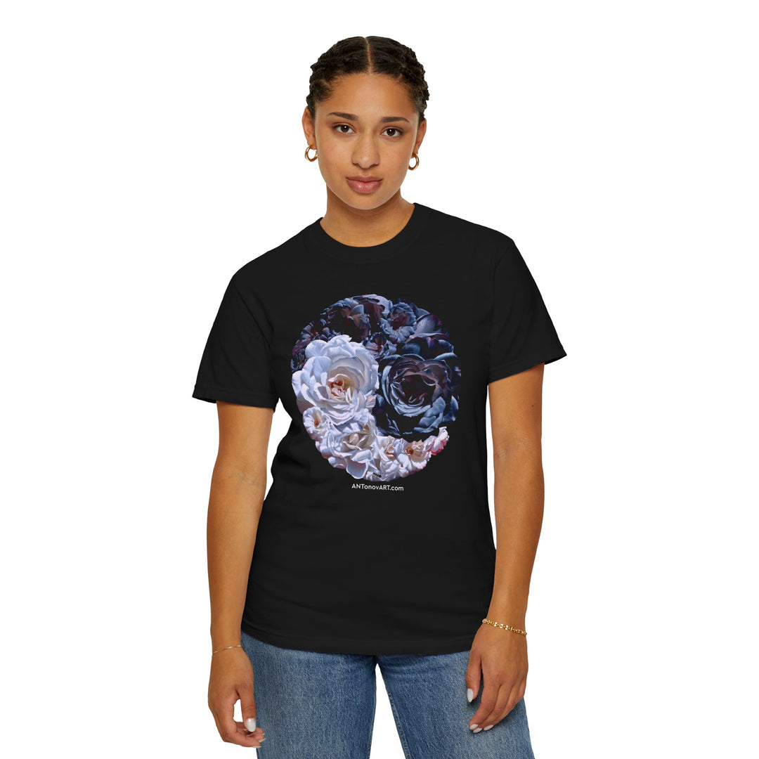 UnisexT-shirt with a reproduction of the painting "Ying and yang" by artist A. Antonov