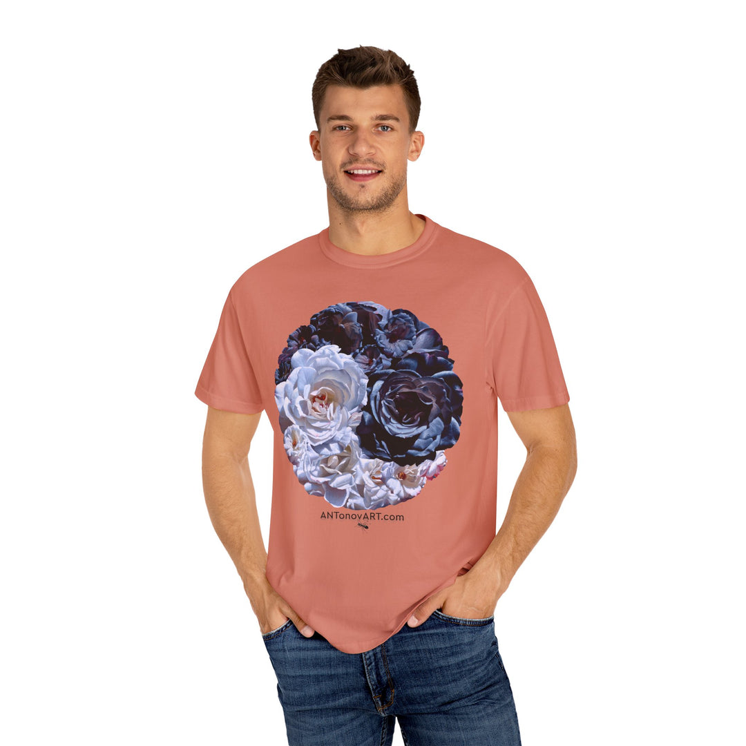 UnisexT-shirt with a reproduction of the painting "Ying and yang" by artist A. Antonov