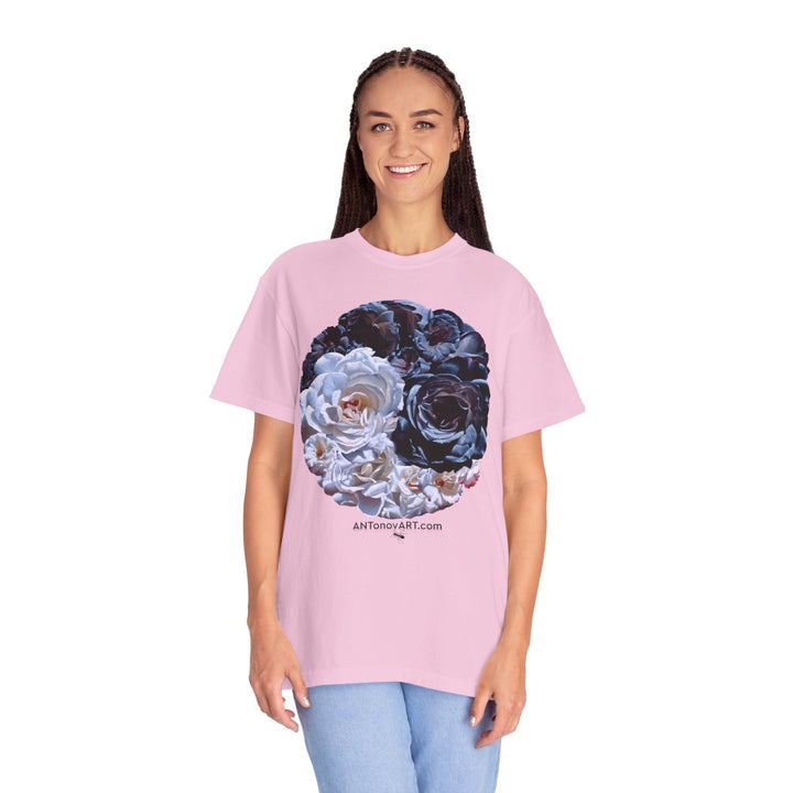 UnisexT-shirt with a reproduction of the painting "Ying and yang" by artist A. Antonov