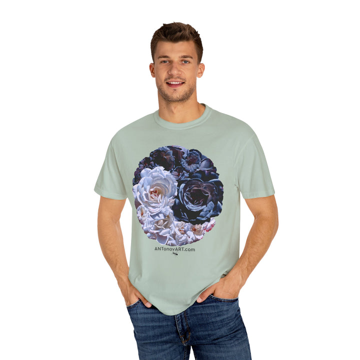 UnisexT-shirt with a reproduction of the painting "Ying and yang" by artist A. Antonov