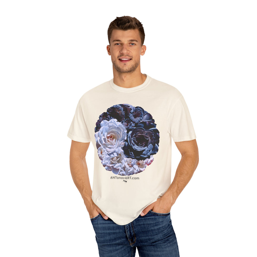 UnisexT-shirt with a reproduction of the painting "Ying and yang" by artist A. Antonov