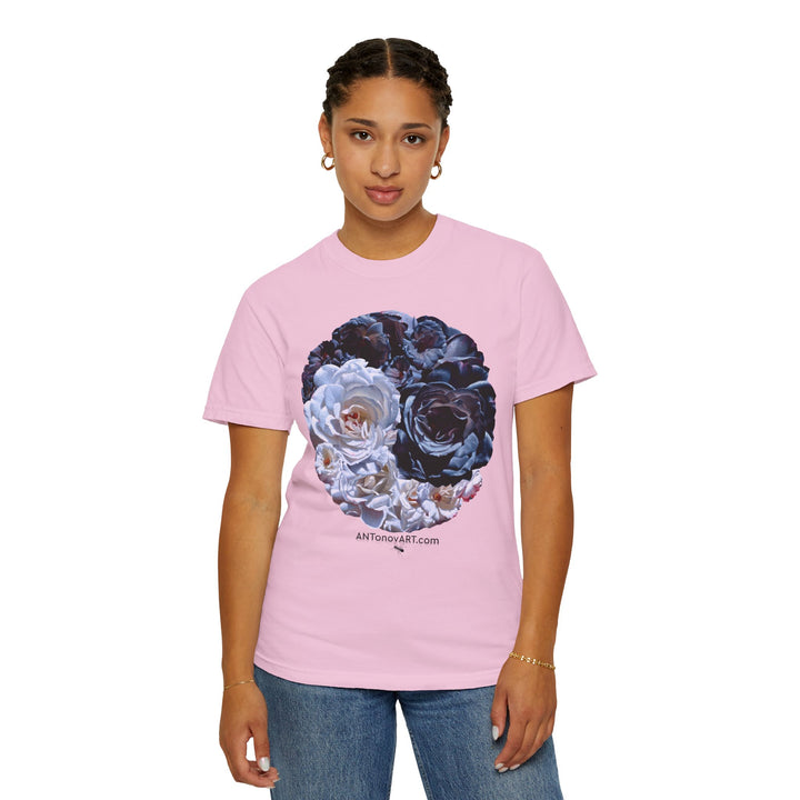 UnisexT-shirt with a reproduction of the painting "Ying and yang" by artist A. Antonov