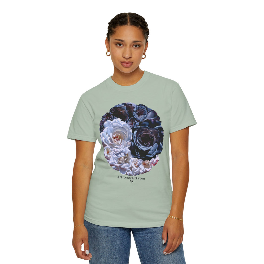 UnisexT-shirt with a reproduction of the painting "Ying and yang" by artist A. Antonov