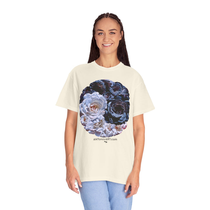 UnisexT-shirt with a reproduction of the painting "Ying and yang" by artist A. Antonov