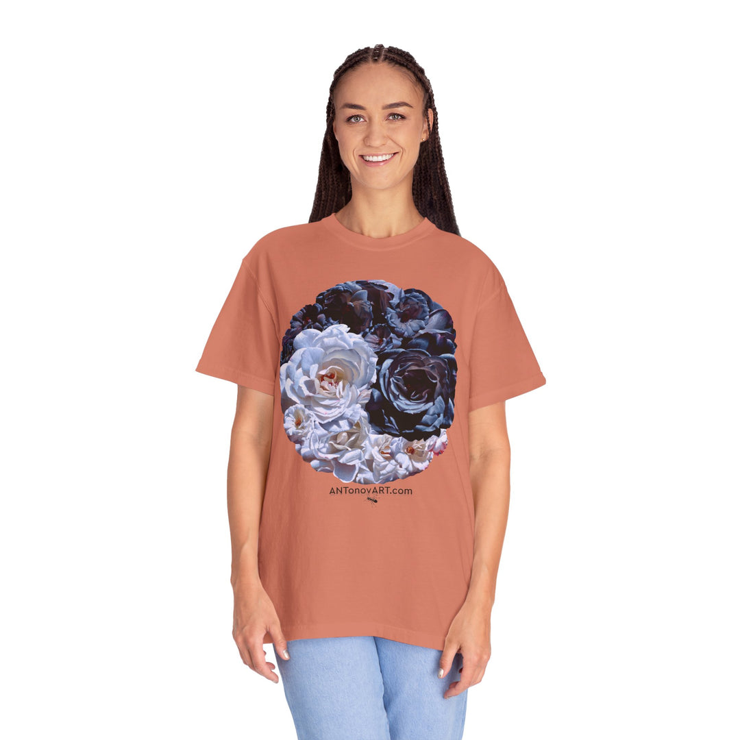 UnisexT-shirt with a reproduction of the painting "Ying and yang" by artist A. Antonov