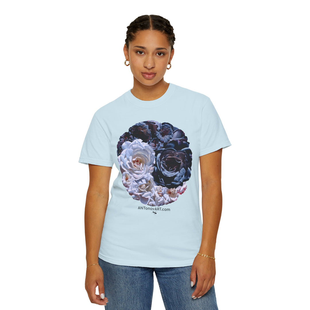 UnisexT-shirt with a reproduction of the painting "Ying and yang" by artist A. Antonov