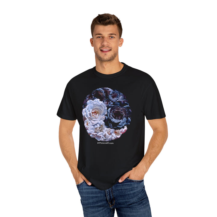 UnisexT-shirt with a reproduction of the painting "Ying and yang" by artist A. Antonov