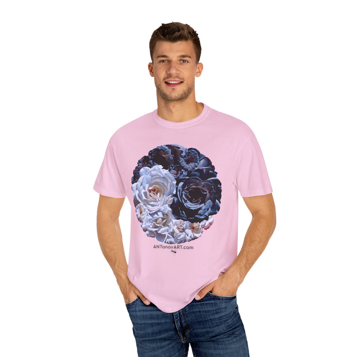 UnisexT-shirt with a reproduction of the painting "Ying and yang" by artist A. Antonov