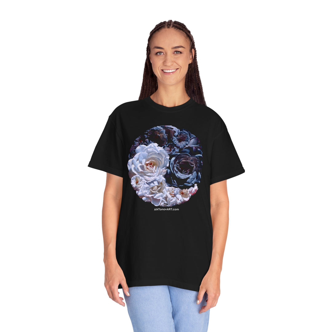 UnisexT-shirt with a reproduction of the painting "Ying and yang" by artist A. Antonov