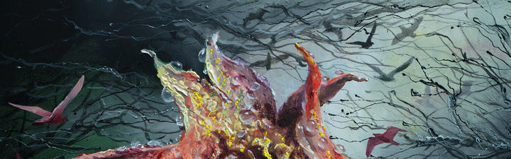 "Garnet in the Forest" Giclee Limited Edition, 18x18 & 16x16 inches