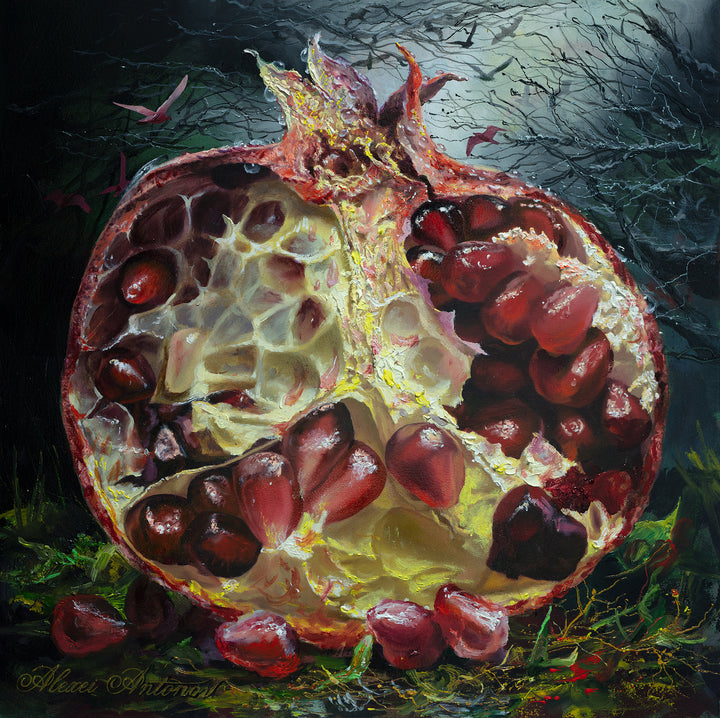 "Garnet in the Forest" Giclee Limited Edition, 18x18 & 16x16 inches