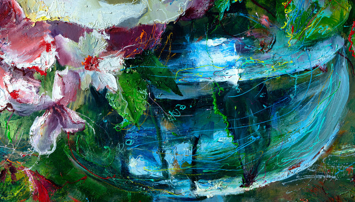 "Summer coolness" 30x36 inches, oil on canvas