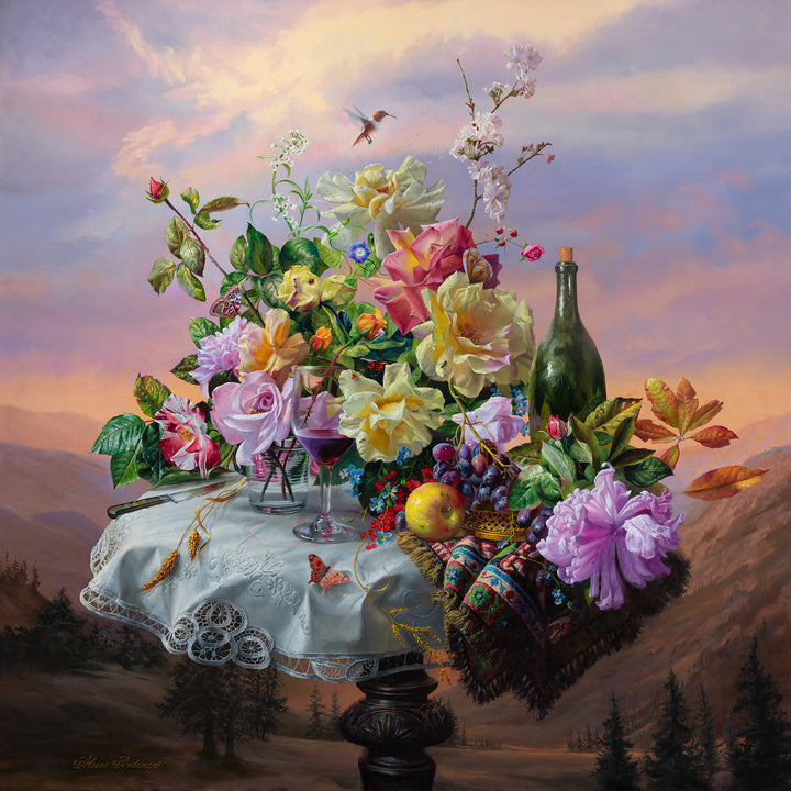 „Johannisbeeren“-Druck auf Leinwand, 45 x 33 Zoll, signierte und nummerierte Giclée-Limited-Edition 