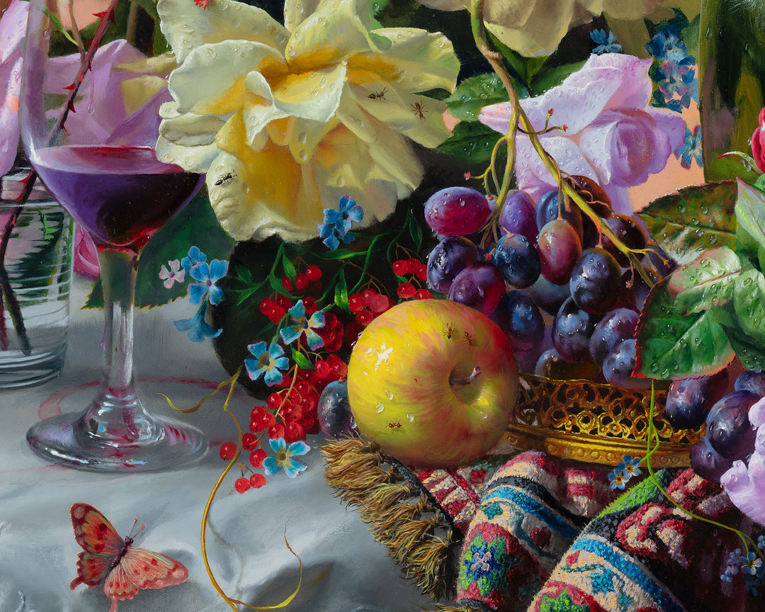 „Johannisbeeren“-Druck auf Leinwand, 45 x 33 Zoll, signierte und nummerierte Giclée-Limited-Edition 