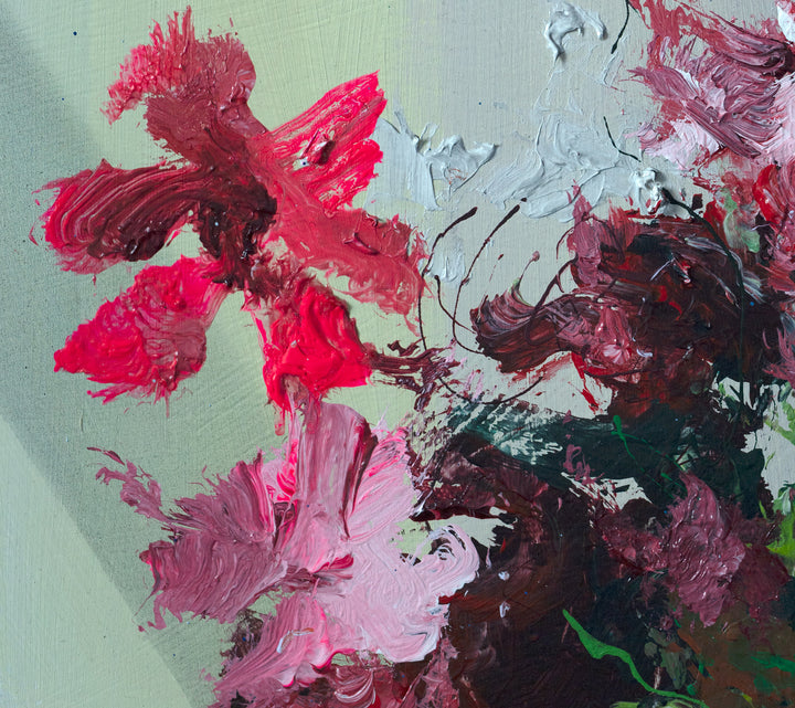 "Flowery Prose"  oil on panel,  24x24