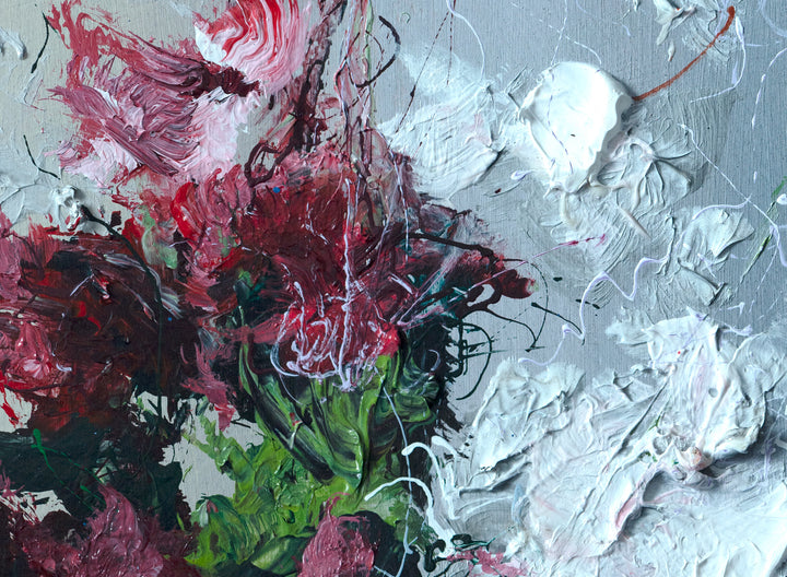 "Flowery Prose"  oil on panel,  24x24