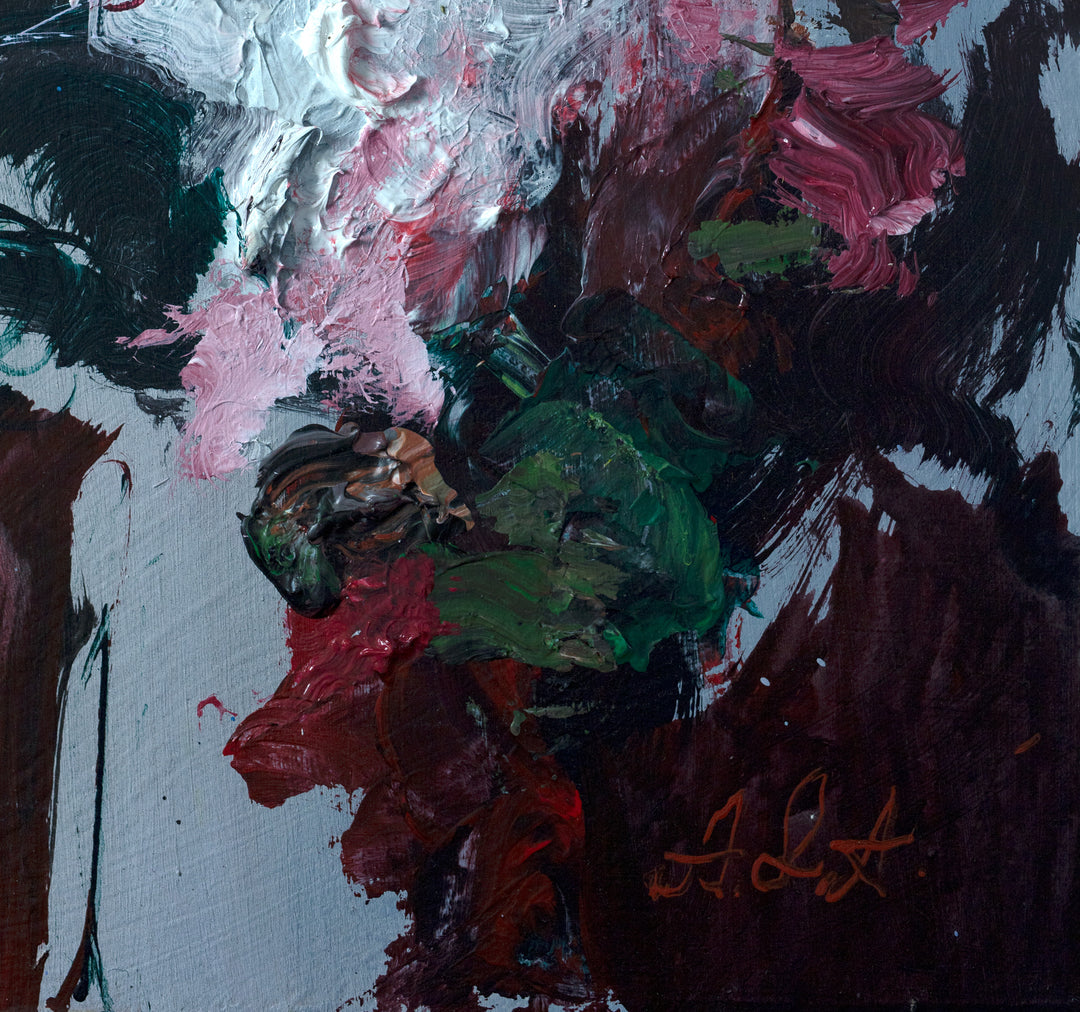 "Flowery Prose"  oil on panel,  24x24